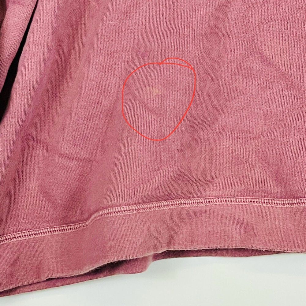 Madewell Purple Ombre Gradient French‎ Terry Cropped Sweatshirt Womens Large - Picture 4 of 6